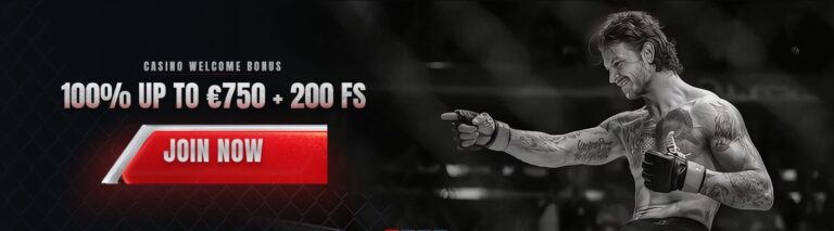 Glorion Casino welcome bonus banner showing 100% bonus up to €750 and 200 free spins