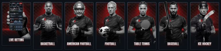 Glorion Casino sports betting options including live betting and popular sports